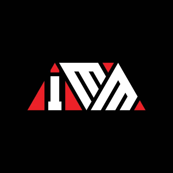 Imm Triangel Bokstav Logotyp Design Med Triangel Form Imm Triangel — Stock vektor