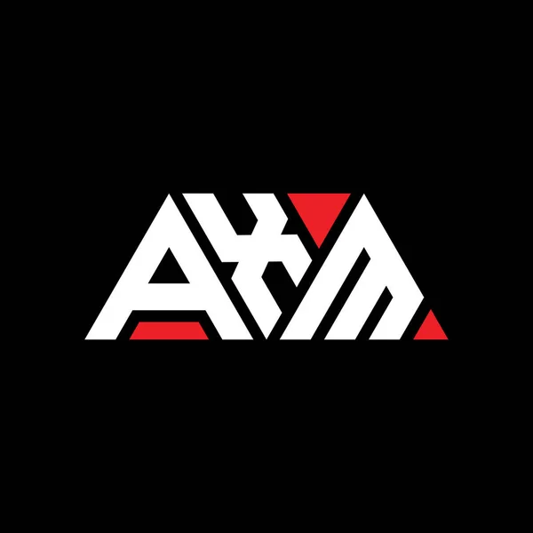 Axm Triangle Lettre Logo Design Avec Forme Triangle Axm Triangle — Image vectorielle
