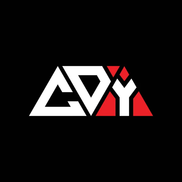 三角形の形をしたCdy三角形文字ロゴデザイン Cdy三角形のロゴデザインモノグラム 赤い色のCdy三角形ベクトルロゴテンプレート Cdy三角形のロゴシンプル エレガントで豪華なロゴ Cdy — ストックベクタ