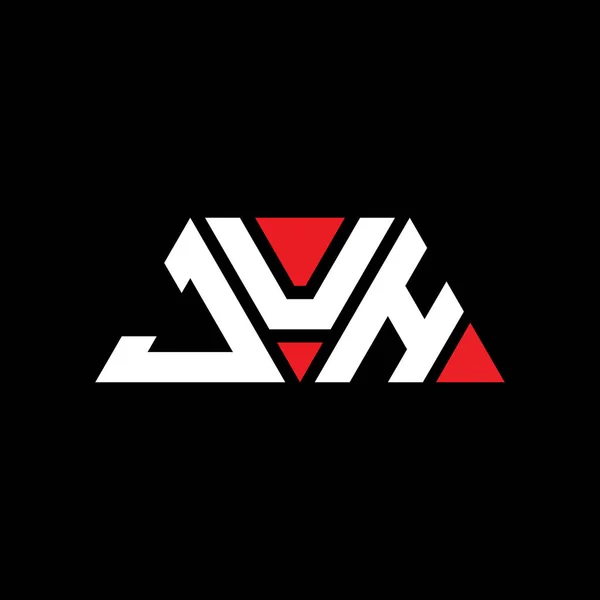 Diseño Del Logotipo Letra Del Triángulo Juh Con Forma Triángulo — Vector de stock