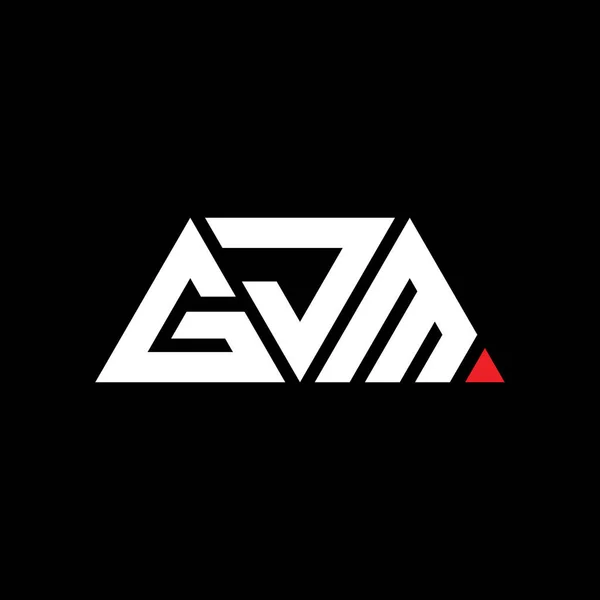 Projeto Logotipo Letra Triângulo Gjm Com Forma Triângulo Monograma Projeto — Vetor de Stock