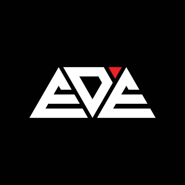Návrh Loga Trojúhelníku Ede Trojúhelníkovým Tvarem Ede Trojúhelník Logo Design — Stockový vektor