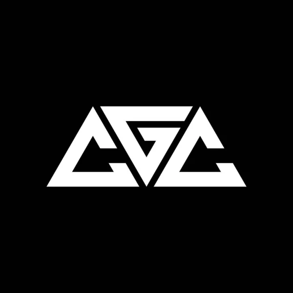 Projeto Logotipo Letra Triângulo Cgc Com Forma Triângulo Monograma Design — Vetor de Stock