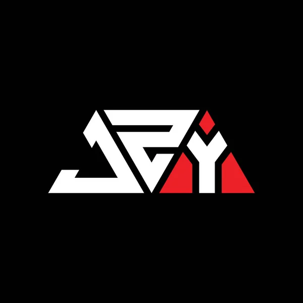 Jzy Triangle Lettre Logo Design Avec Forme Triangle Jzy Triangle — Image vectorielle
