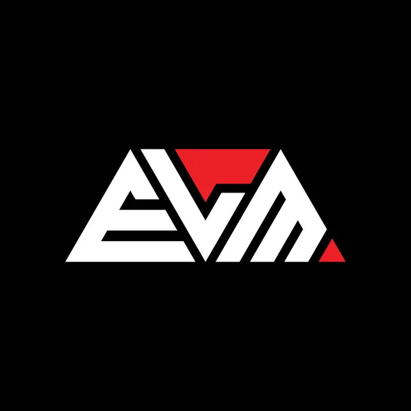 Elm Dreieck Buchstabe Logo Design Mit Dreieck Form Elm Dreieck — Stockvektor