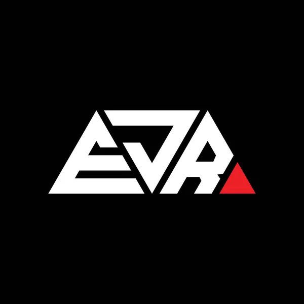 Ejr Driehoek Letter Logo Ontwerp Met Driehoek Vorm Ejr Driehoekig — Stockvector