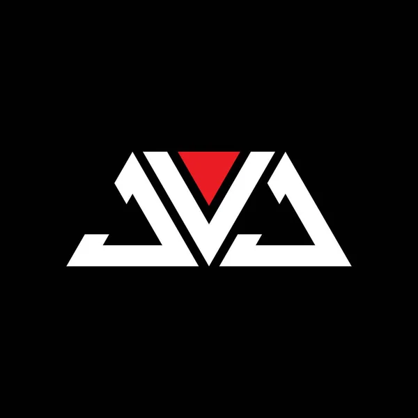 Jvj Triangle Letter Logo Design Triangle Shape Jvj Triangle Logo — Stock Vector
