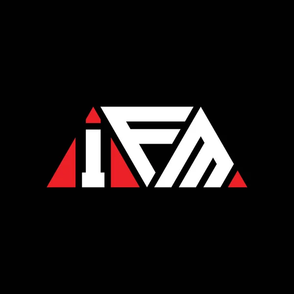 Ifm Triangle Letter Logo Design Triangle Shape Ifm Triangle Logo — Stock Vector
