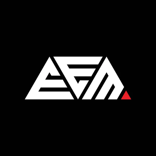 Eem Dreieck Buchstabe Logo Design Mit Dreieck Form Eem Dreieck — Stockvektor