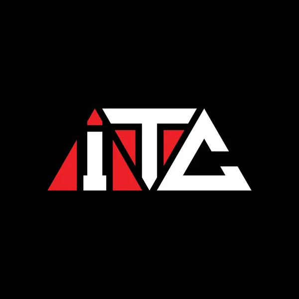 Design Logotipo Letra Triângulo Itc Com Forma Triângulo Monograma Projeto — Vetor de Stock