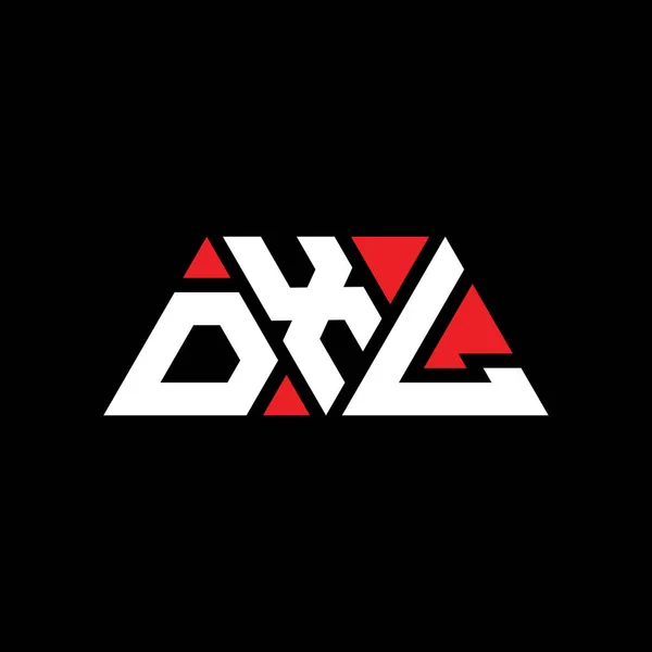 stock vector DXL triangle letter logo design with triangle shape. DXL triangle logo design monogram. DXL triangle vector logo template with red color. DXL triangular logo Simple, Elegant, and Luxurious Logo. DXL