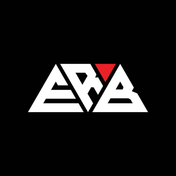 Erb Driehoek Letter Logo Ontwerp Met Driehoek Vorm Erb Driehoekig — Stockvector
