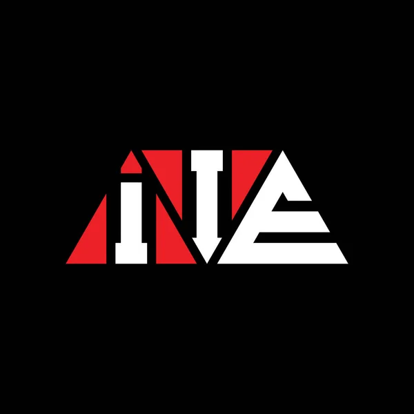 Iie Triangolo Lettera Logo Design Con Forma Triangolare Monogramma Design — Vettoriale Stock