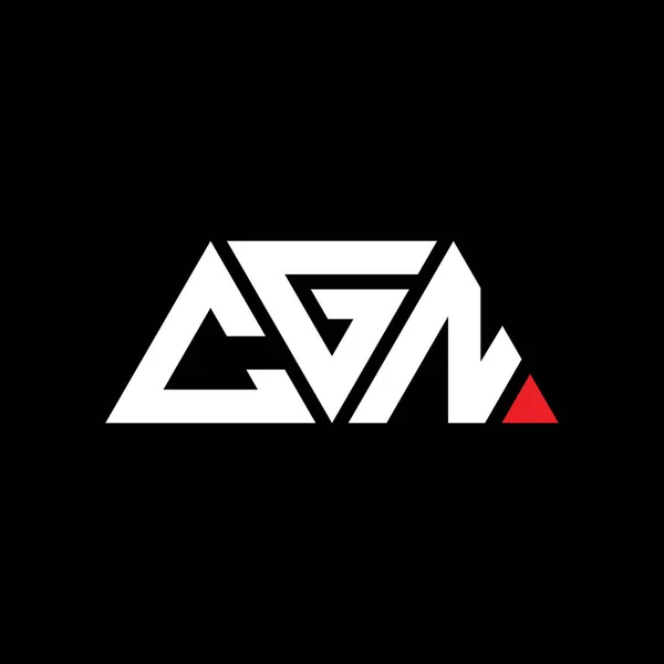 Projeto Logotipo Letra Triângulo Cgn Com Forma Triângulo Monograma Projeto — Vetor de Stock