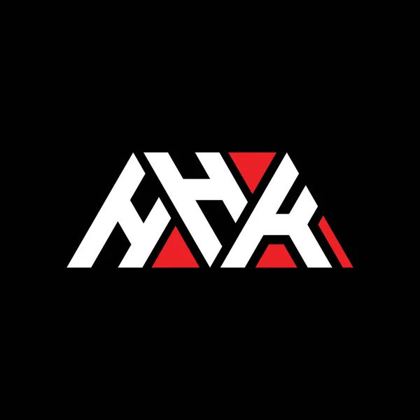三角形の形をした香港三角形の文字のロゴデザイン Hhk三角形のロゴデザインモノグラム Hhk三角形ベクトルロゴテンプレート Hhk三角形のロゴシンプル エレガントで豪華なロゴ Hhk — ストックベクタ