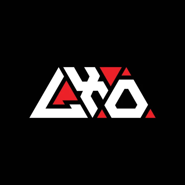 Lxo Triangle Letter Logo Design Triangle Shape Lxo Triangle Logo — Stock Vector