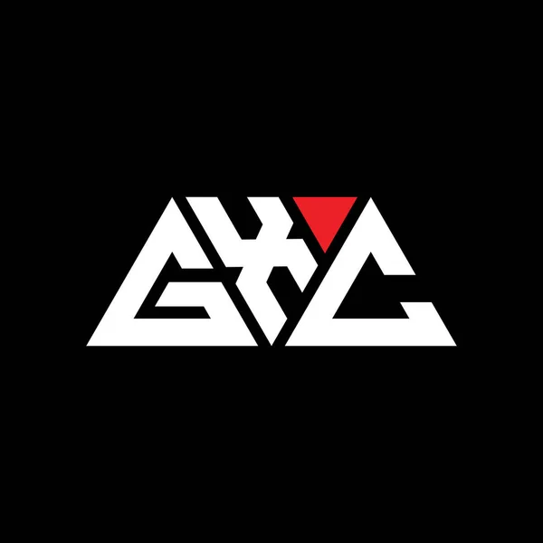 Diseño Logotipo Letra Triángulo Gxc Con Forma Triángulo Monograma Diseño — Archivo Imágenes Vectoriales