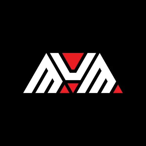 Mum Triangel Bokstav Logotyp Design Med Triangel Form Mum Triangel — Stock vektor
