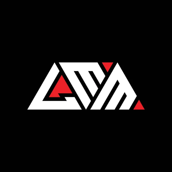 Logo Trójkąta Lmm Kształcie Trójkąta Logo Trójkąta Lmm Projekt Monogram — Wektor stockowy