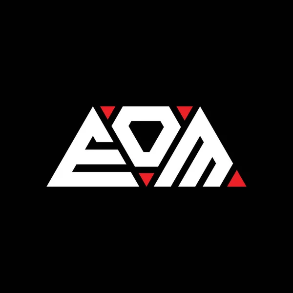 Eom Dreieck Buchstabe Logo Design Mit Dreieck Form Eom Dreieck — Stockvektor
