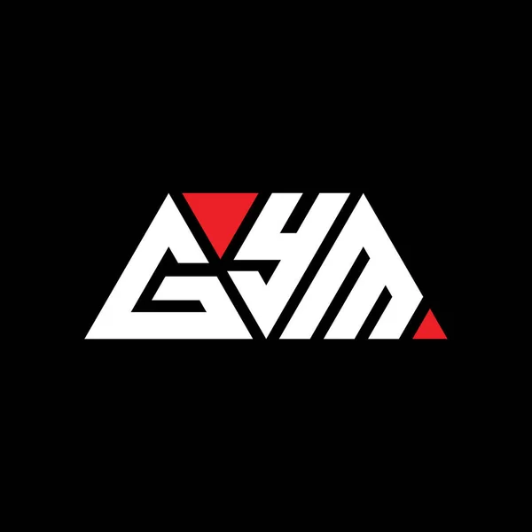 三角形状のGym三角形文字ロゴデザイン Gym三角形ロゴデザインモノグラム Gym三角形ベクトルロゴテンプレート Gymの三角形のロゴシンプル エレガントで豪華なロゴ Gym — ストックベクタ