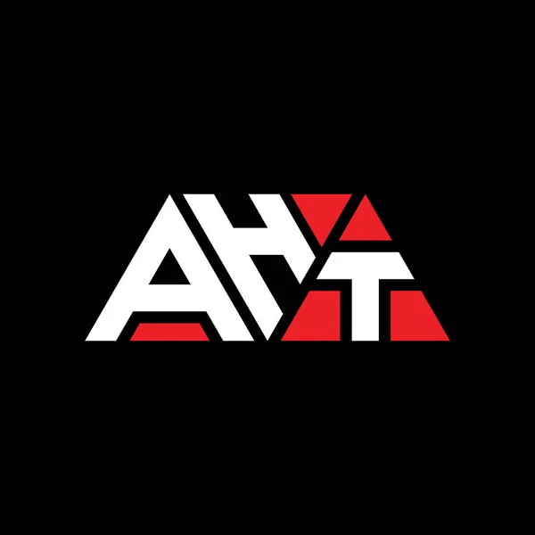 Aht Triangle Letter Logo Design Triangle Shape Aht Triangle Logo — Stock Vector