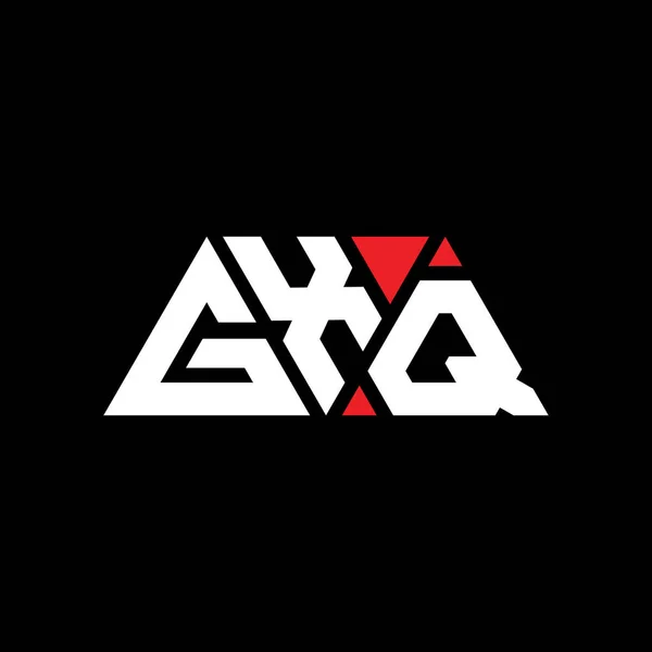 Gxq Triangle Letter Logo Design Triangle Shape Gxq Triangle Logo — Stock Vector