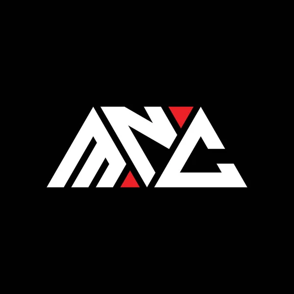 Mnc Triangle Letter Logo Design Triangle Shape Mnc Triangle Logo — Stock Vector