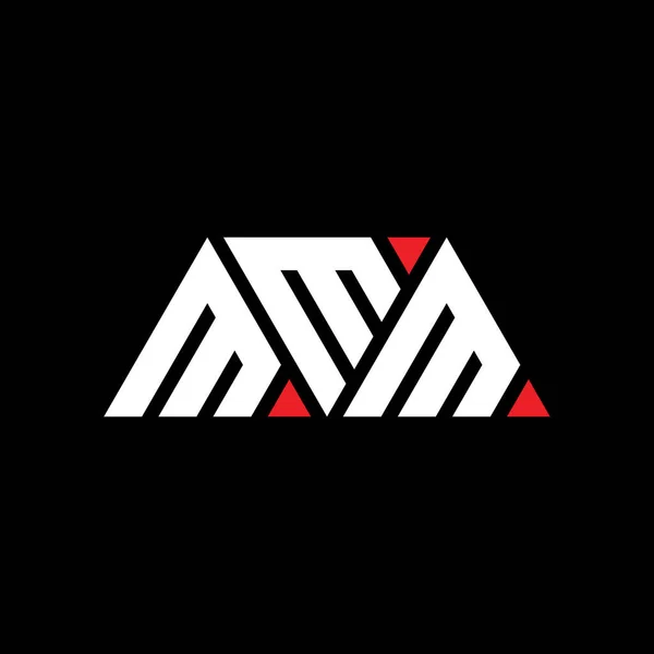 Mmm Driehoekig Logo Met Driehoekige Vorm Mmm Driehoekig Logo Ontwerp — Stockvector