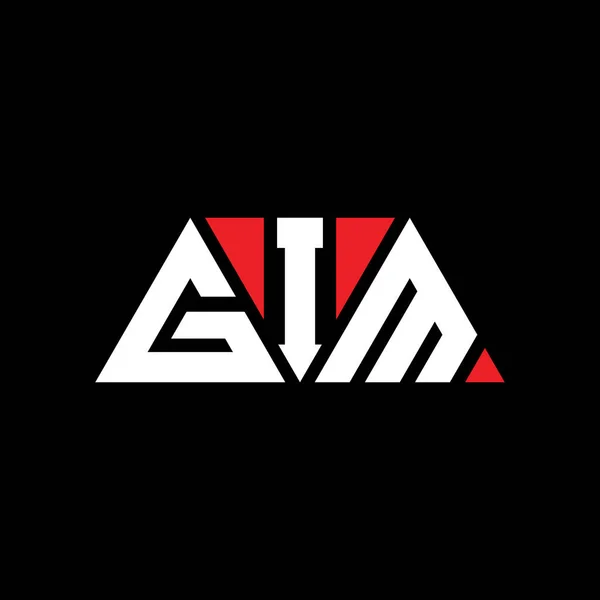 Projeto Logotipo Letra Triângulo Gim Com Forma Triângulo Monograma Projeto — Vetor de Stock