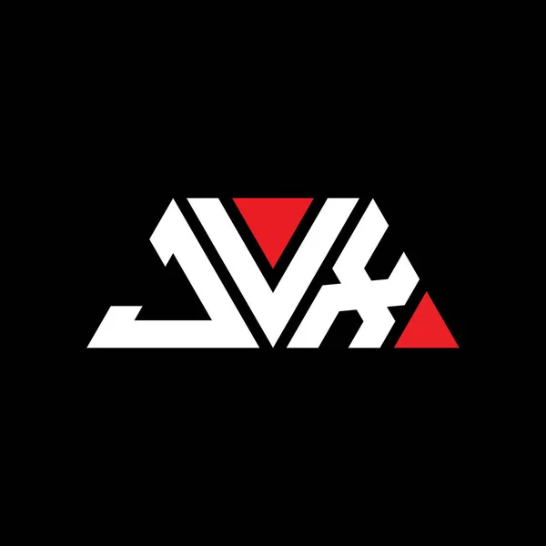 Jvx Треугольник Письмо Логотип Дизайн Треугольной Формы Монограмма Дизайна Логотипа — стоковый вектор
