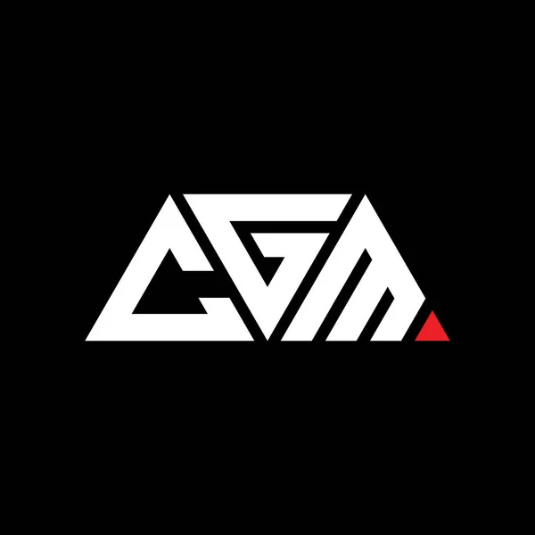 Projeto Logotipo Letra Triângulo Cgm Com Forma Triângulo Monograma Projeto — Vetor de Stock