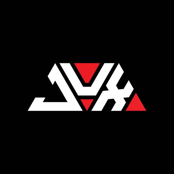 Jux Triangle Letter Logo Design Triangle Shape Jux Triangle Logo — Stock Vector