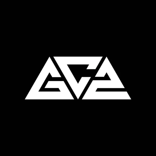 Diseño Logotipo Letra Triángulo Gcz Con Forma Triángulo Monograma Diseño — Vector de stock