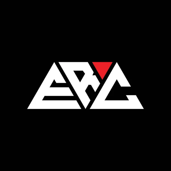 Erc Треугольник Письмо Логотип Дизайн Треугольной Формы Монограмма Логотипом Треугольника — стоковый вектор
