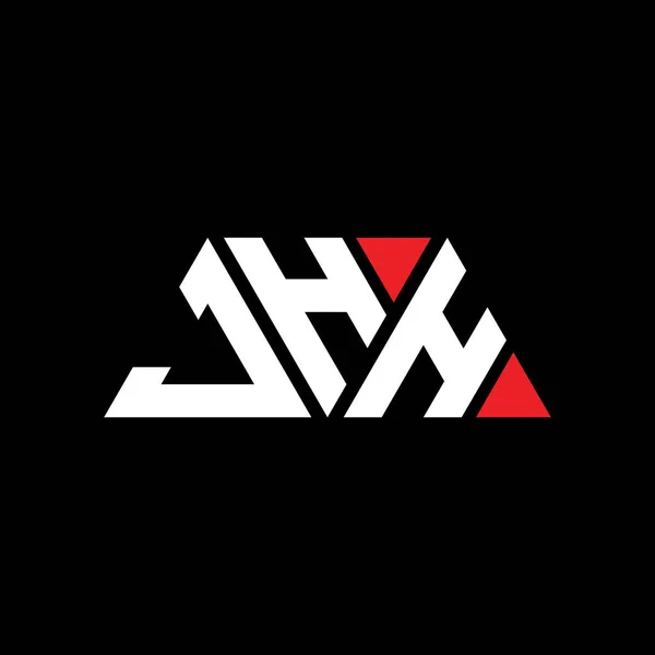 Jhh Triangolo Lettera Logo Design Con Forma Triangolo Monogramma Design — Vettoriale Stock