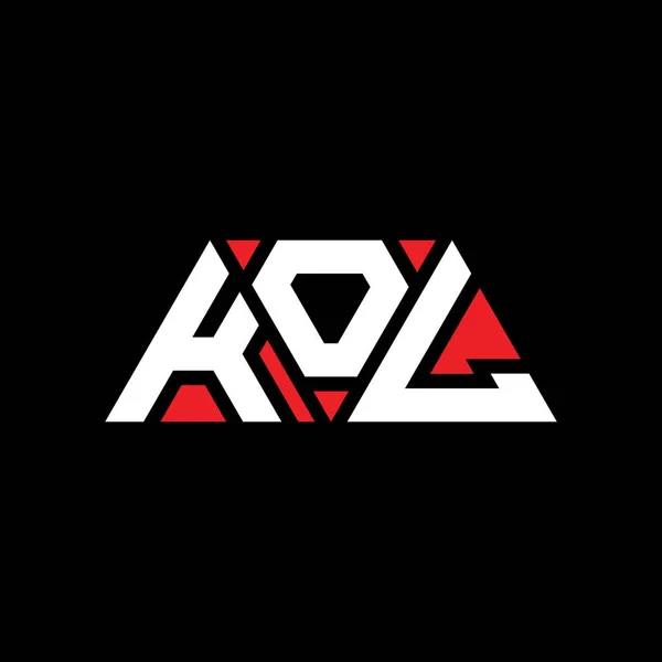 Дизайн Логотипа Треугольника Kol Треугольной Формой Монограмма Дизайна Логотипа Треугольника — стоковый вектор