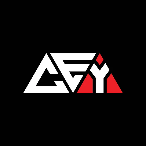Diseño Del Logotipo Letra Triángulo Cey Con Forma Triángulo Diseño — Vector de stock
