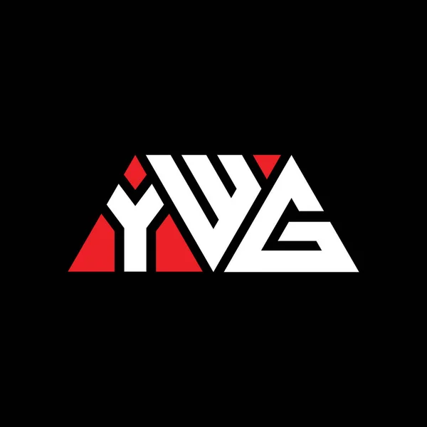 Logo Trójkątnego Trójkąta Ywg Kształcie Trójkąta Logo Trójkąta Ywg Projekt — Wektor stockowy