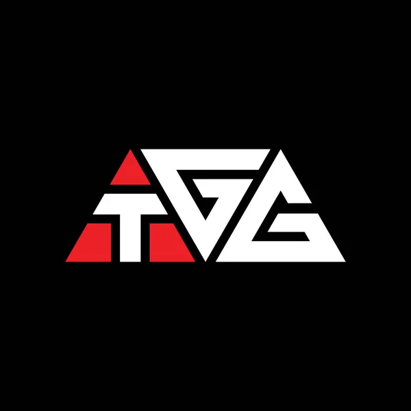 Tgg Driehoekig Logo Met Driehoekige Vorm Tgg Driehoekig Logo Ontwerp — Stockvector