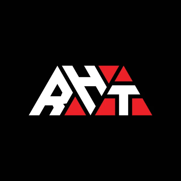 Rht Triangle Letter Logo Design Triangle Shape Rht Triangle Logo — Stock Vector
