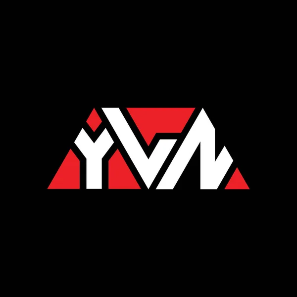 Yln Driehoekig Logo Met Driehoekige Vorm Yln Driehoek Logo Ontwerp — Stockvector