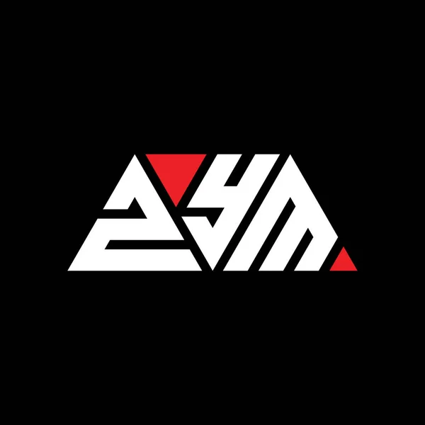 Трикутник Zym Дизайн Логотипу Букви Формою Трикутника Монограма Логотипу Zym — стоковий вектор