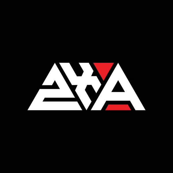 Zxa Triangle Letter Logo Design Triangle Shape Zxa Triangle Logo — Stock Vector