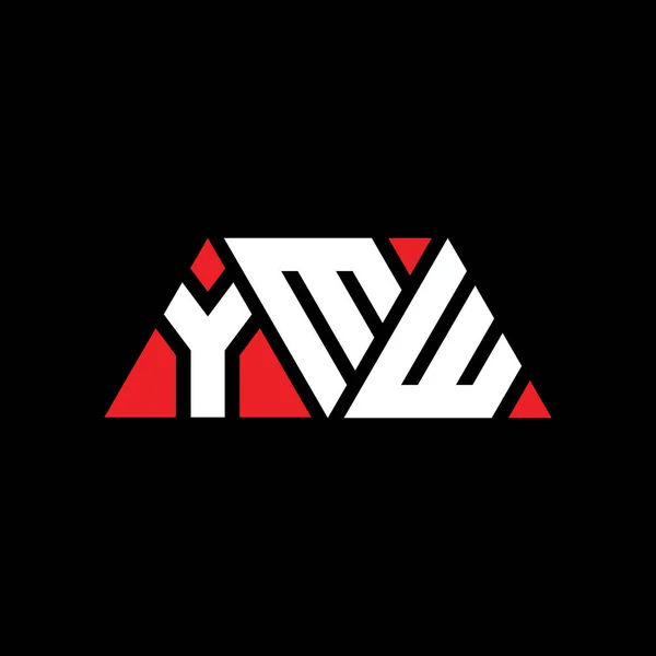 Diseño Logotipo Letra Triangular Ymw Con Forma Triángulo Monograma Diseño — Archivo Imágenes Vectoriales