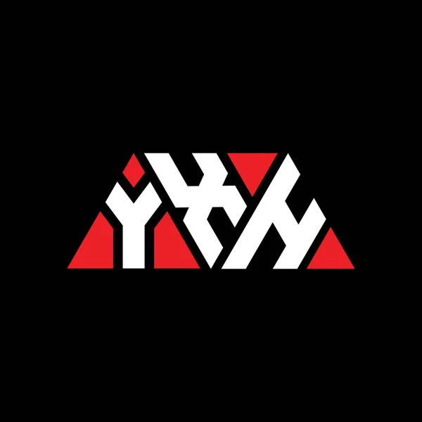Yxh Треугольник Письмо Логотип Дизайн Треугольной Формы Монограмма Дизайна Логотипа — стоковый вектор