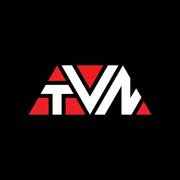 Tvn Triangle Letter Logo Design Triangle Shape Tvn Triangle Logo — Stock Vector