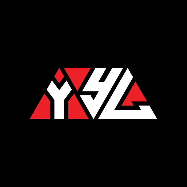 Yyl Triangle Letter Logo Design Triangle Shape Yyl Triangle Logo — Stock Vector