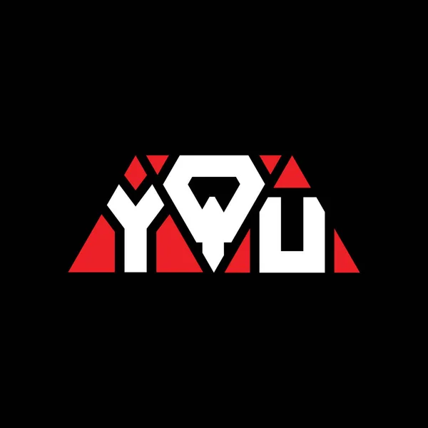 Yqu Triangel Bokstav Logotyp Design Med Triangel Form Yqu Triangel — Stock vektor