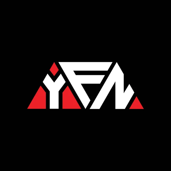 Дизайн Логотипу Літери Yfn Формою Трикутника Монограма Дизайну Логотипу Yfn — стоковий вектор